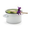 1pc Kitchen Spoon Holder And Steam Release Creative Heat-Resistant Silicone Witch Pot Lid Spill-Free BPA-Free Kitchen Utility Gadgets Purple