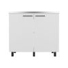 Utility Sink Cabinet Burwood, Kitchen, White