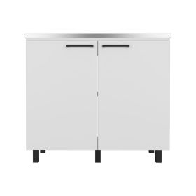 Utility Sink Cabinet Burwood, Kitchen, White