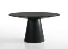 Jasper Ebony Black 5 Piece 59" Round Dining Table Set with Gray Chairs