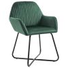 Dining Chairs 4 pcs Green Velvet