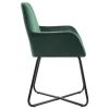 Dining Chairs 2 pcs Green Velvet