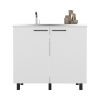 Utility Sink Cabinet Burwood, Kitchen, White