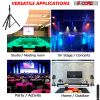 5 Core Speaker Stand Tripod Floor Adjustable Up to 48 Inch DJ Studio Monitor Stands Pole Mount Pair - SS HD 2PK 4FT WB