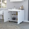 Utility Sink Cabinet Burwood, Kitchen, White