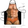 1pc Personality Funny Apron; Novelty And Creative Muscle Men Apron; 23.7"x18.7"