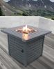 25" H x 30" W Steel Propane/Natural Gas Fire Pit Table