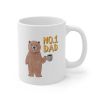 Number One Dad Bear Coffee Tea Mug