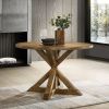 Windvale Cross-Buck Wood 5-Piece Dining Set