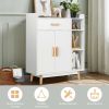 Floor Storage Cabinet Free Standing Cupboard Chest