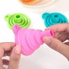 1pc Silicone Small Funnel;  Retractable Folding Funnel