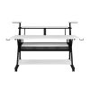 ACME Willow Music Desk, White & Black Finish OF00996