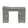 Techni Mobili Complete Computer Workstation Desk With Storage, Grey