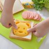 1pc Cartoon Bear Sandwich Mold; Rice Ball Model; Breakfast DIY Tools; Kitchen Supplies