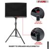 5 Core Speaker Stand Tripod Floor Adjustable Up to 48 Inch DJ Studio Monitor Stands Pole Mount Pair - SS HD 2PK 4FT WB