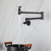 Pot faucet wall-mounted faucet (black)