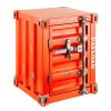 Industrial Style Container Storage Cabinet Side Table