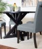 Nylander 5-piece Dining Set, Cross-Buck Dining Table with 4 Stylish Chairs