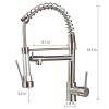 New Standard Single Handle kitchen faucet with pull-down kitchen faucet in Brushed Nickel